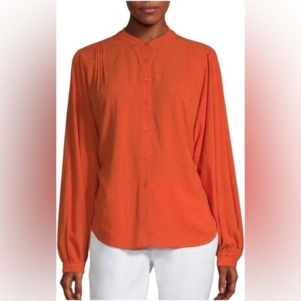 (NWT) Worthington Pureed Pumpkin Blouse